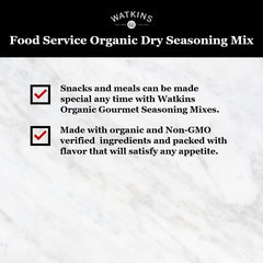Watkins Chili Dry Seasoning food service pack; bulk size for restaurants and clubs.