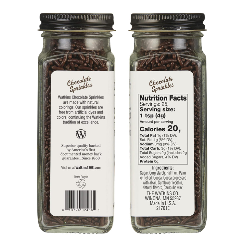 Watkins sprinkles on cookies provide a playful touch without artificial colors.