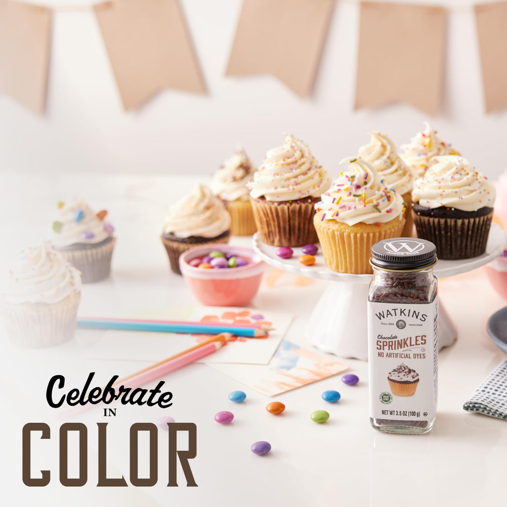 Natural colorings deliver vibrant hues without synthetic dyes in every sprinkle.