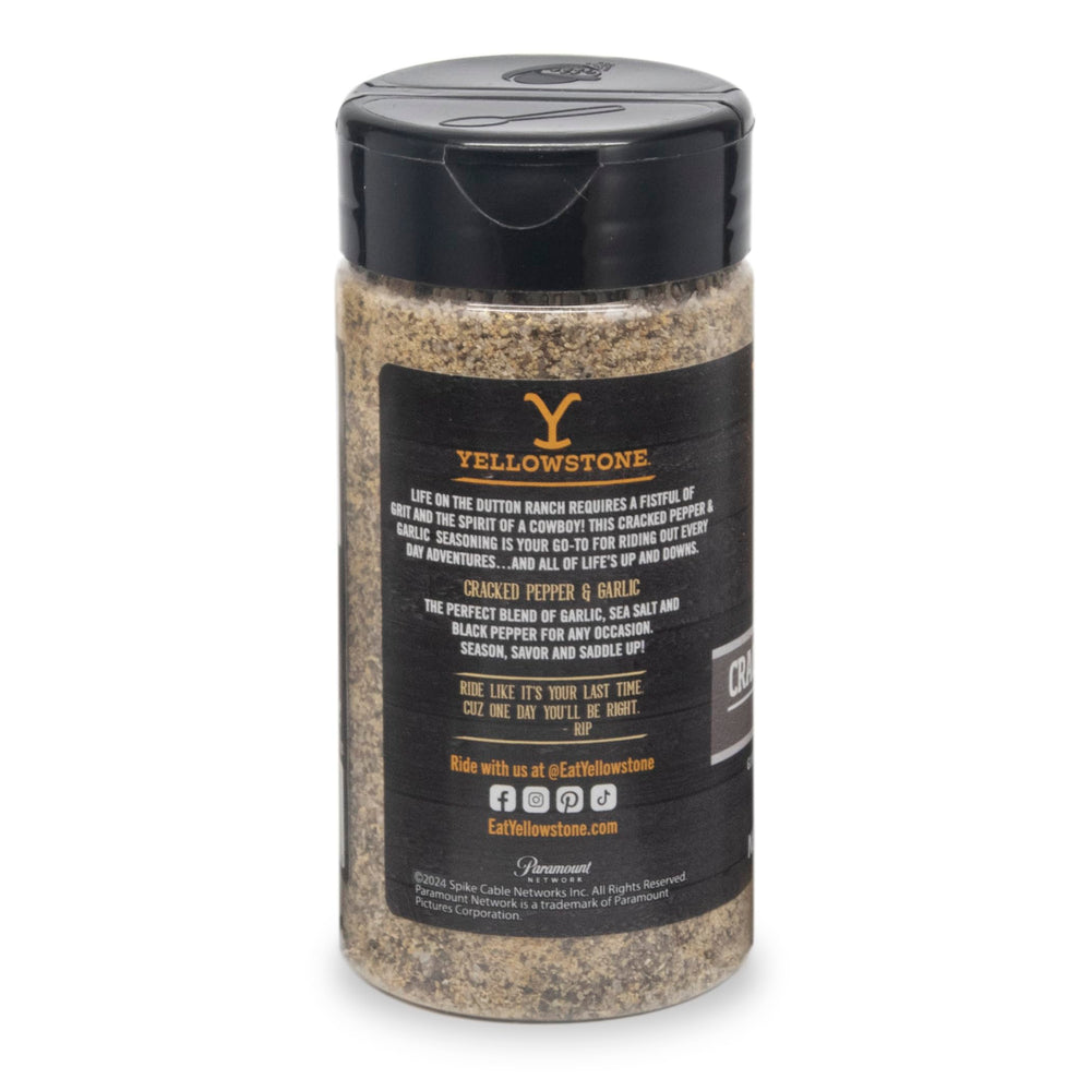 Watkins cracked pepper garlic seasoning close-up highlighting rub texture for grilling.