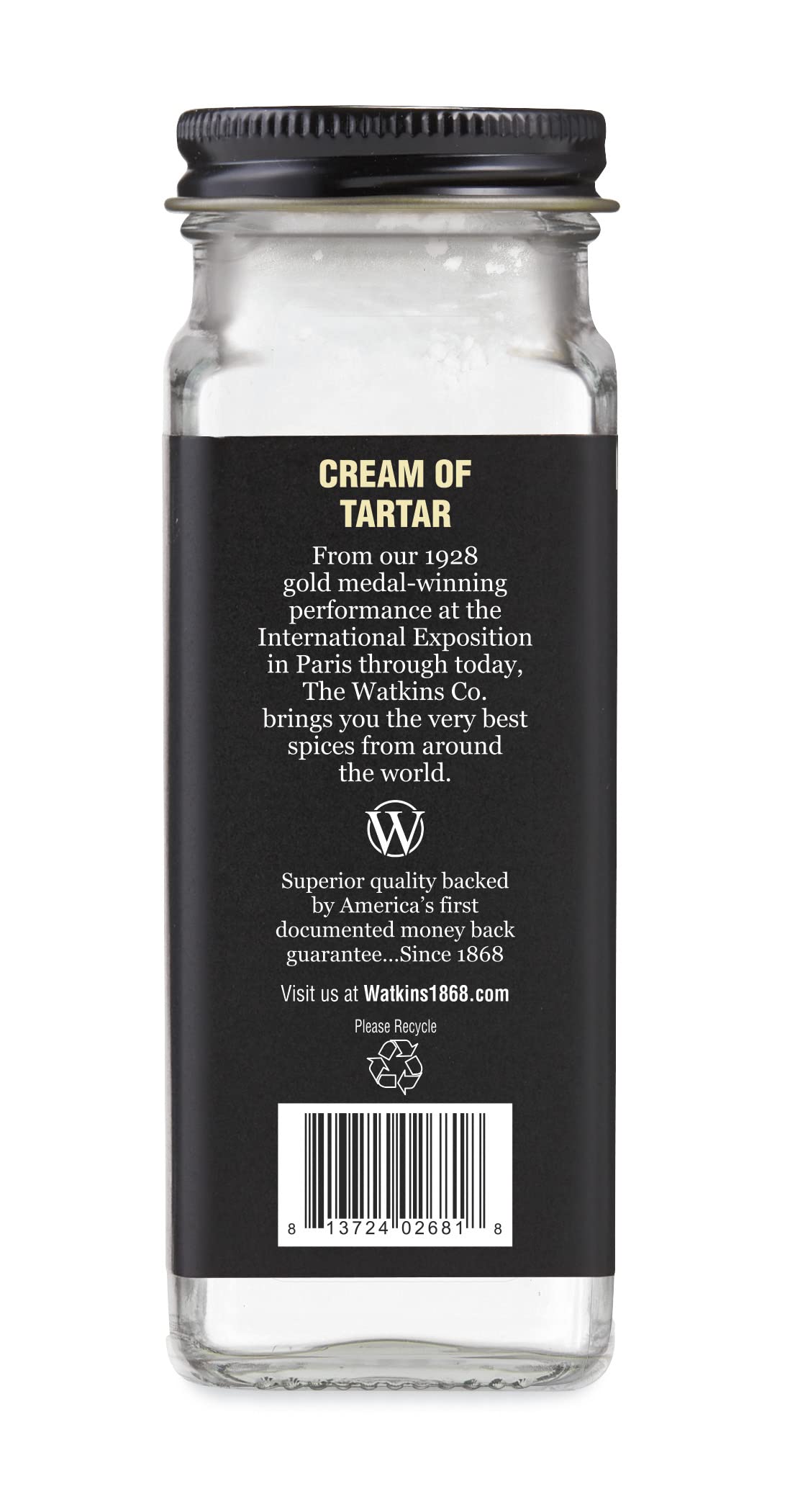 Watkins Cream of Tartar powder being poured to add volume to whipped cream and baked goods.