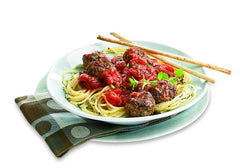 Watkins Organic Garlic Powder measured with a spoon to boost recipes.