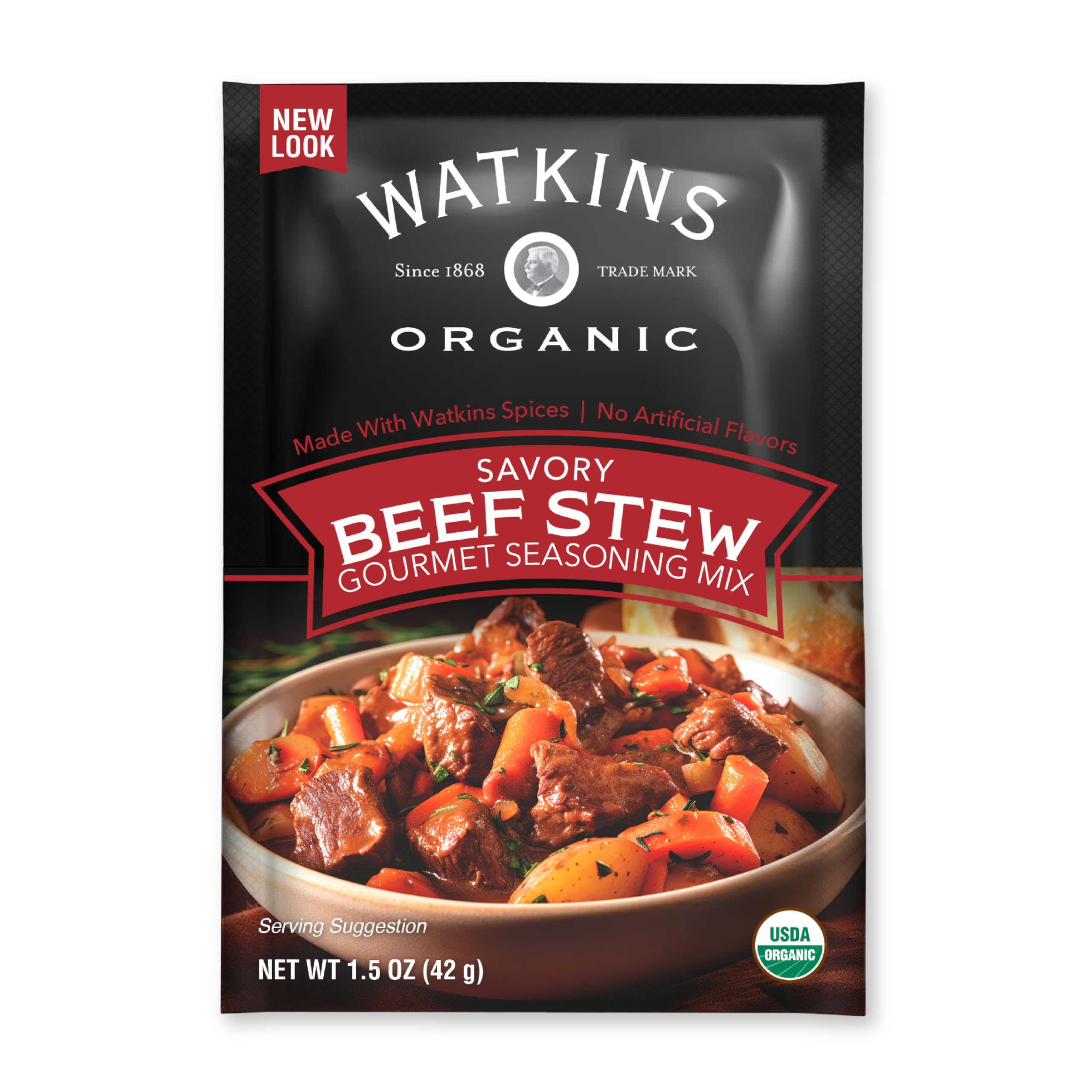 Watkins beef stew seasoning pouch ready to use for rich flavor
