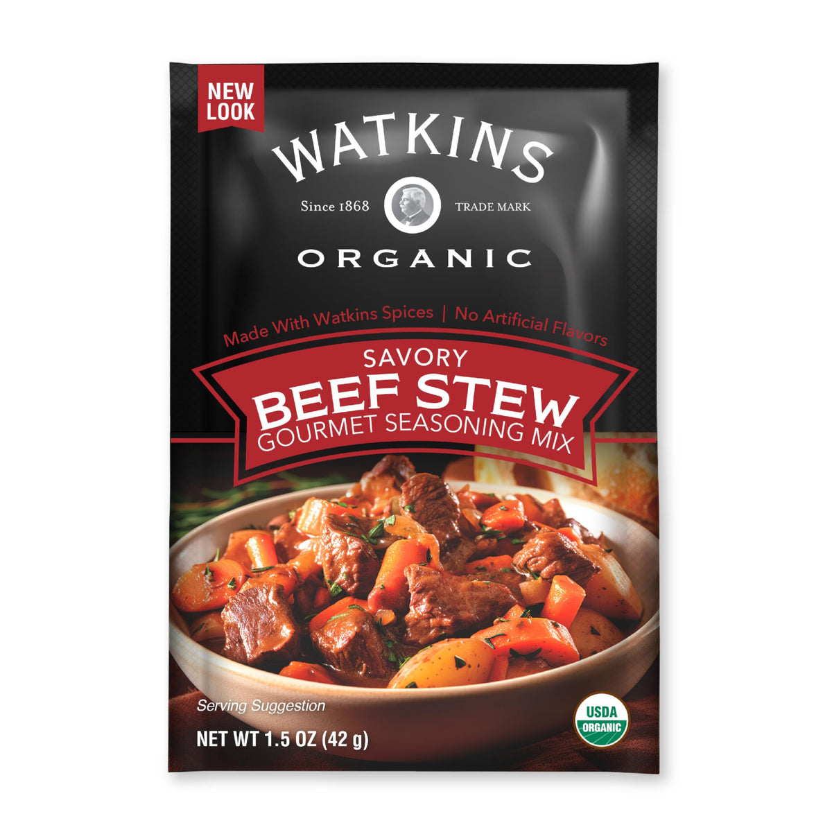 Watkins beef stew seasoning pouch ready to use for rich flavor