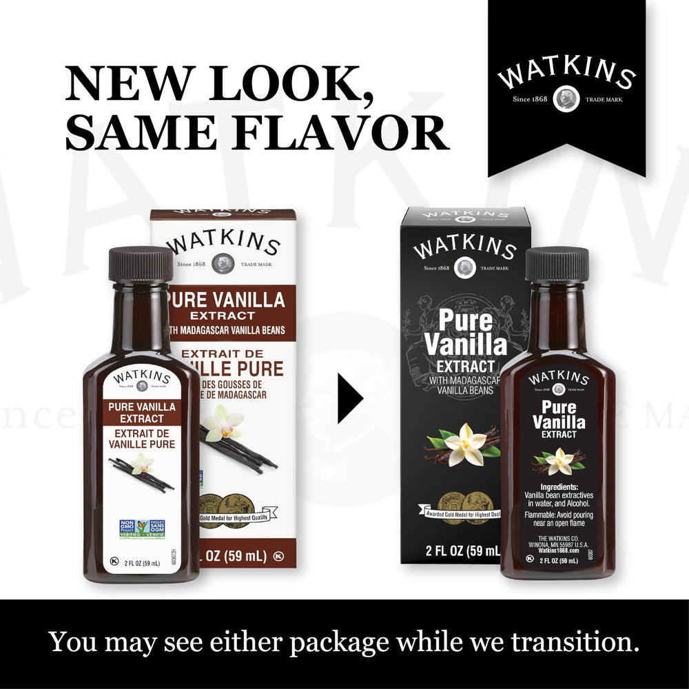 Watkins 1-pack 2oz vanilla bottle shipped in recyclable packaging.