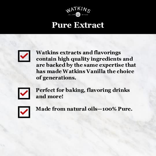 Watkins Pure Anise Extract in a kitchen setup for flavoring drinks.