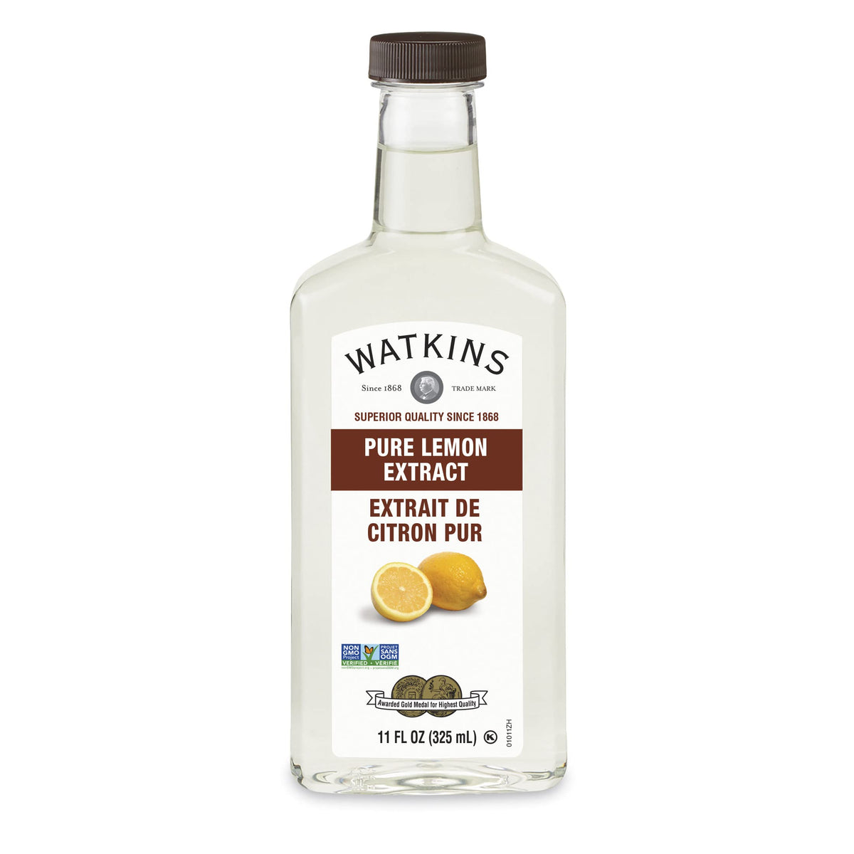 Watkins Pure Lemon Extract 11oz bottle with bright scent for baking and flavoring