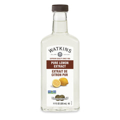 Watkins Pure Lemon Extract 11oz bottle with bright scent for baking and flavoring