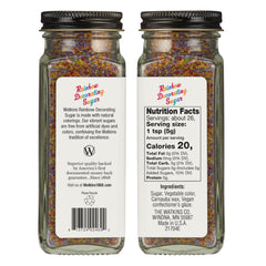 Watkins Sugar Rainbow Decorating pouring action highlights rainbow crystals perfect for cupcakes