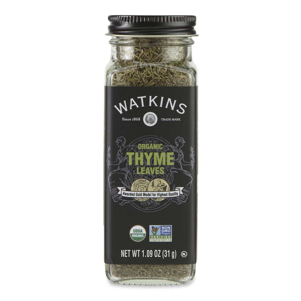 Watkins Organic Thyme Leaves bright aroma for roasting and sauces