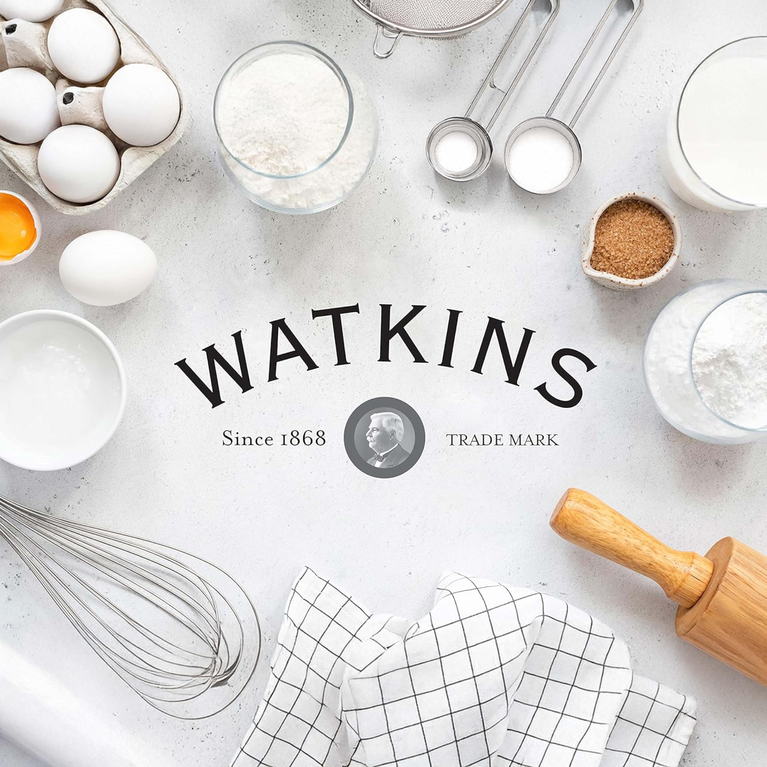 Watkins vanilla extract adds depth to coffee, tea, or cocktails.