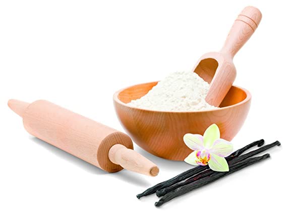 Watkins Vanilla Powder powder-dusting-bowl evokes aroma and batter preparation