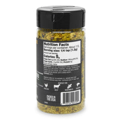 Watkins Yellowstone Seasoning close-up reveals garlic, salt, and pepper notes for robust seasoning