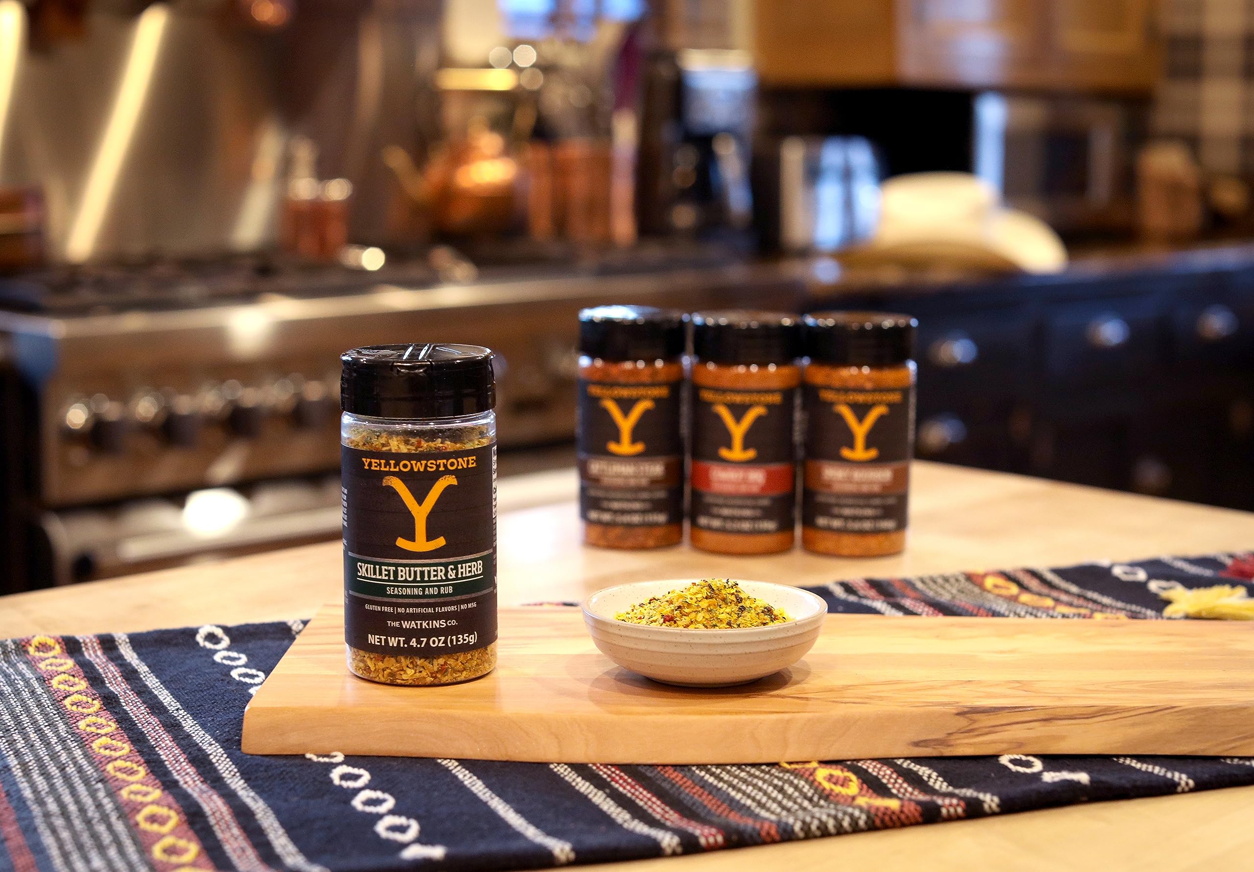 Watkins Yellowstone Butter Herb Seasoning on vegetables, adding depth and aroma