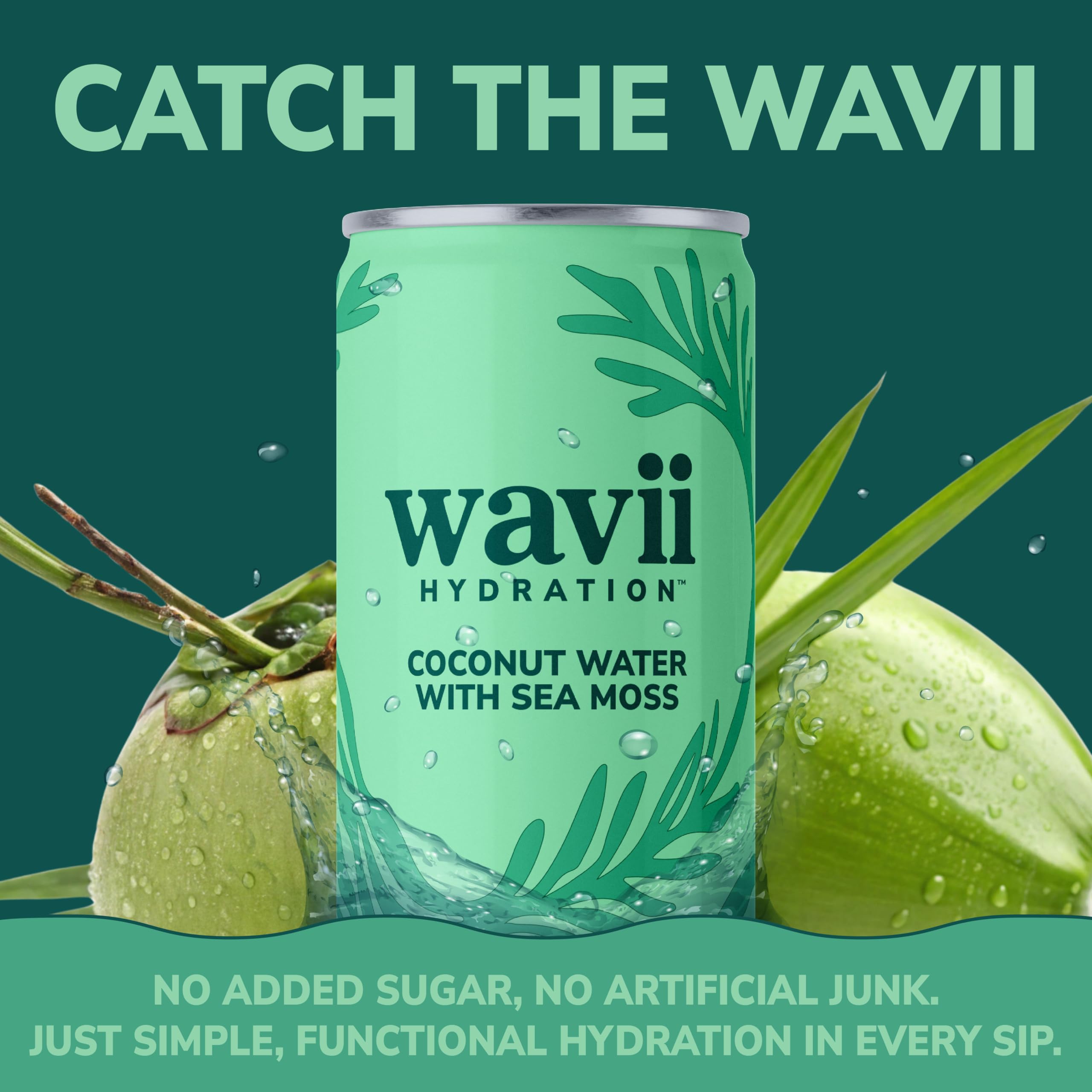 Wavii Hydration 12-pack displayed for home, office, or gym hydration