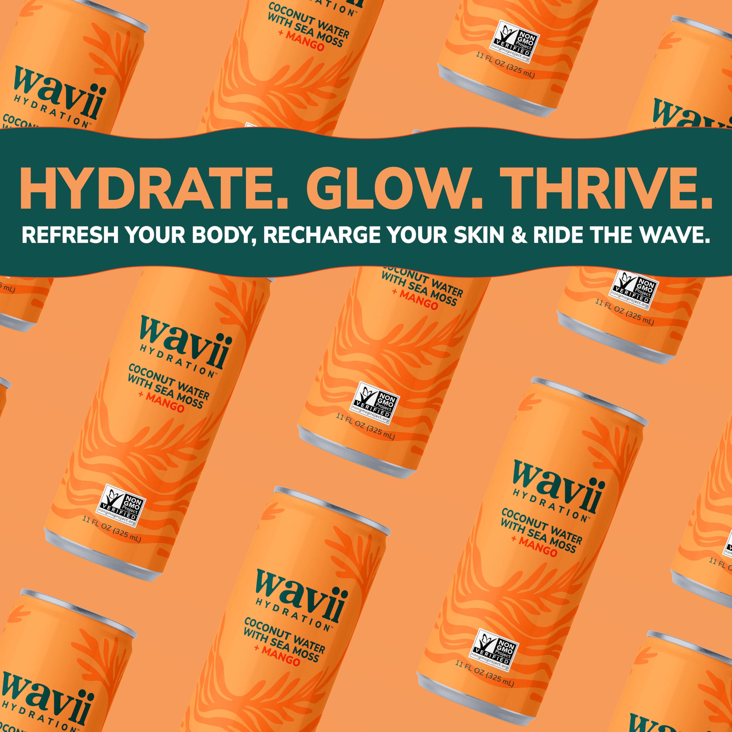 Wavii Hydration twelve-can case for convenient on-the-go hydration