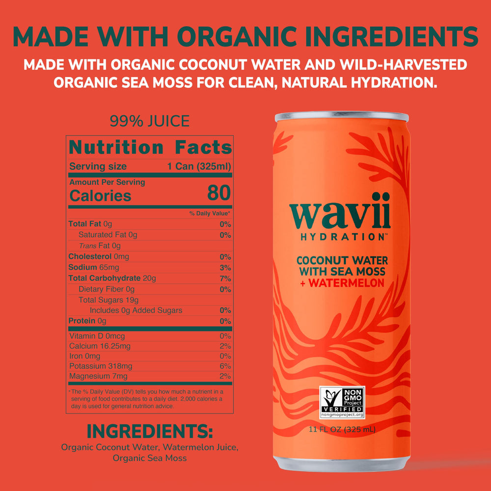 Close-up of sea moss ingredient used in Wavii Hydration