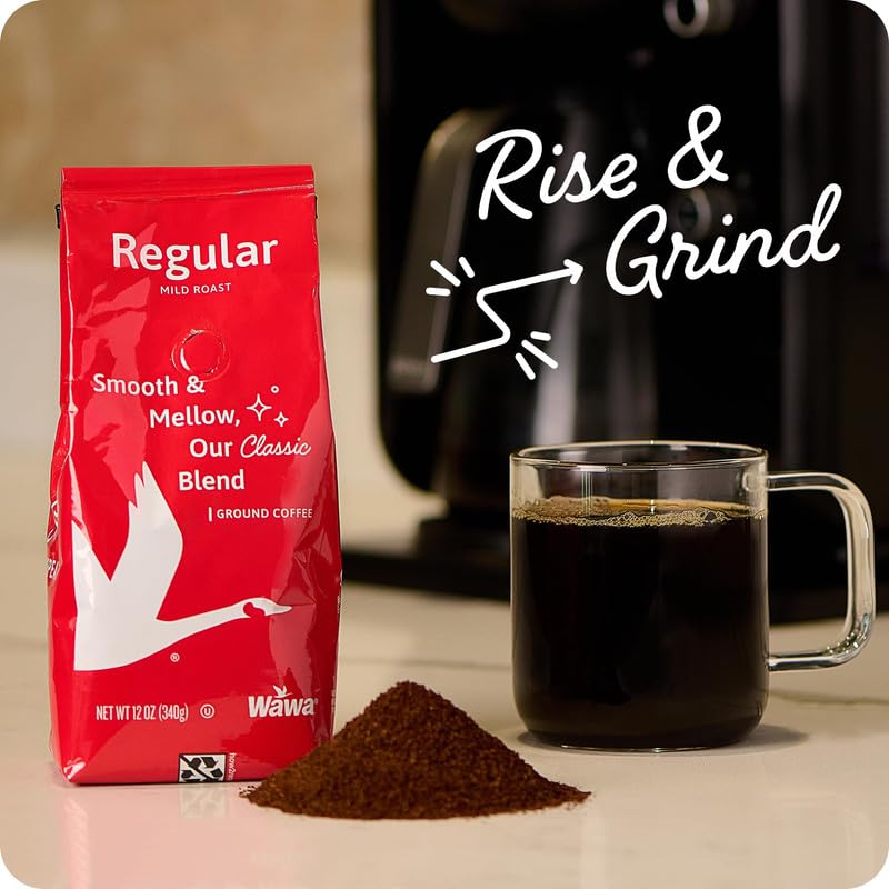 Wawa mild roast coffee poured hot or over ice for versatile enjoyment.