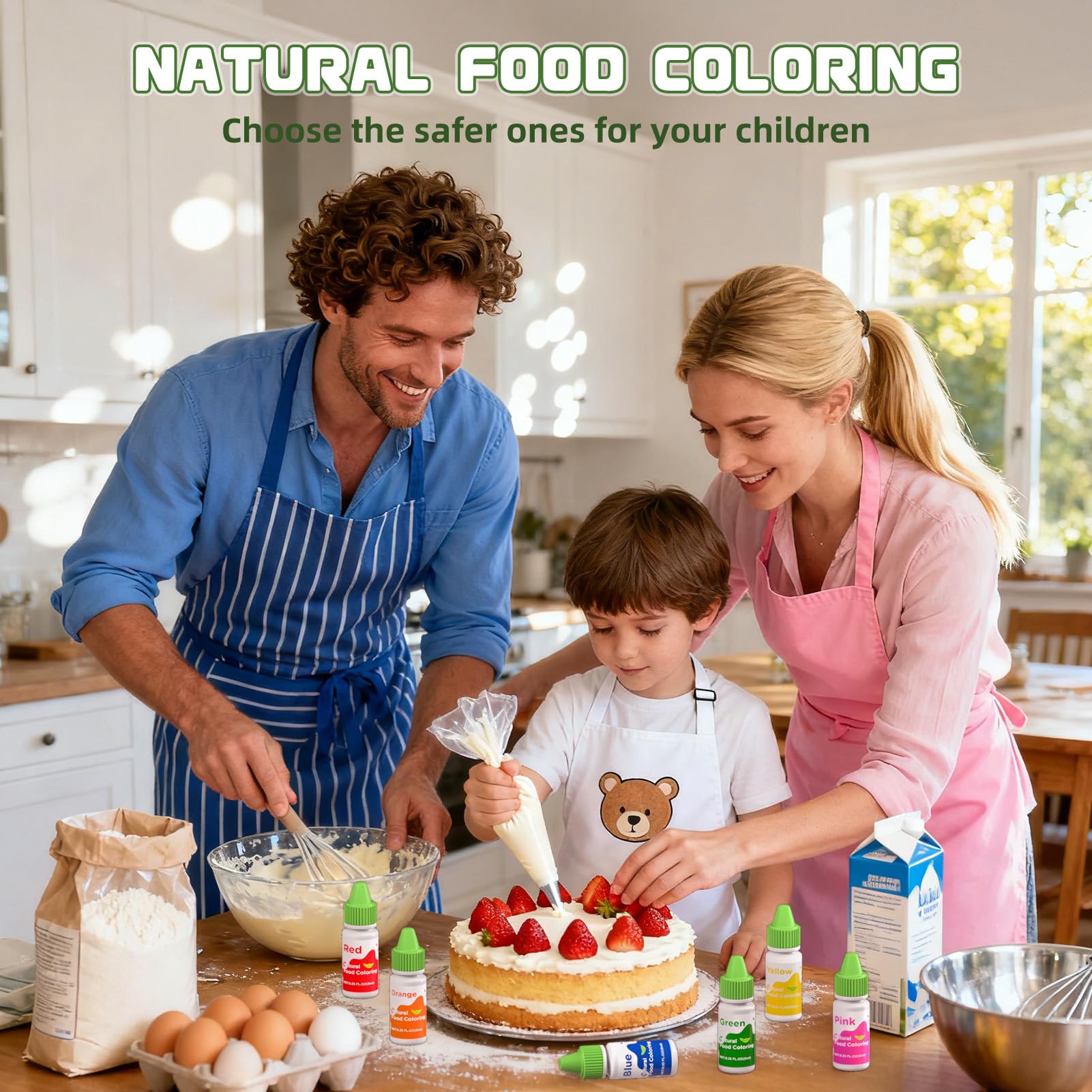 Wayin natural coloring for icing and frostings blends smoothly for decorating.