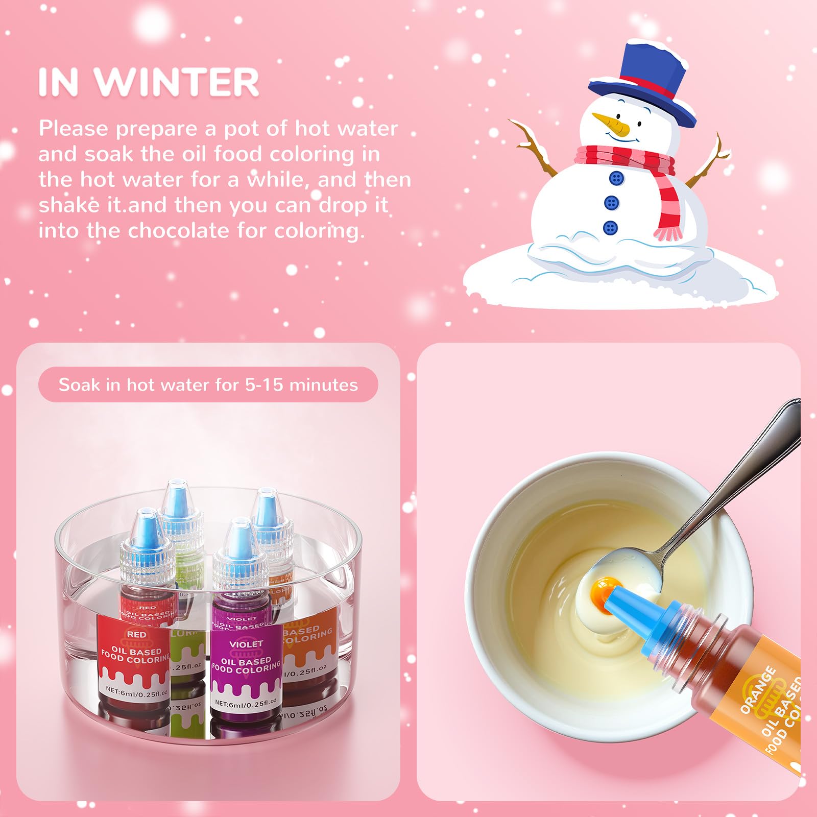 Wayin color options brighten holiday treats with festive looks.