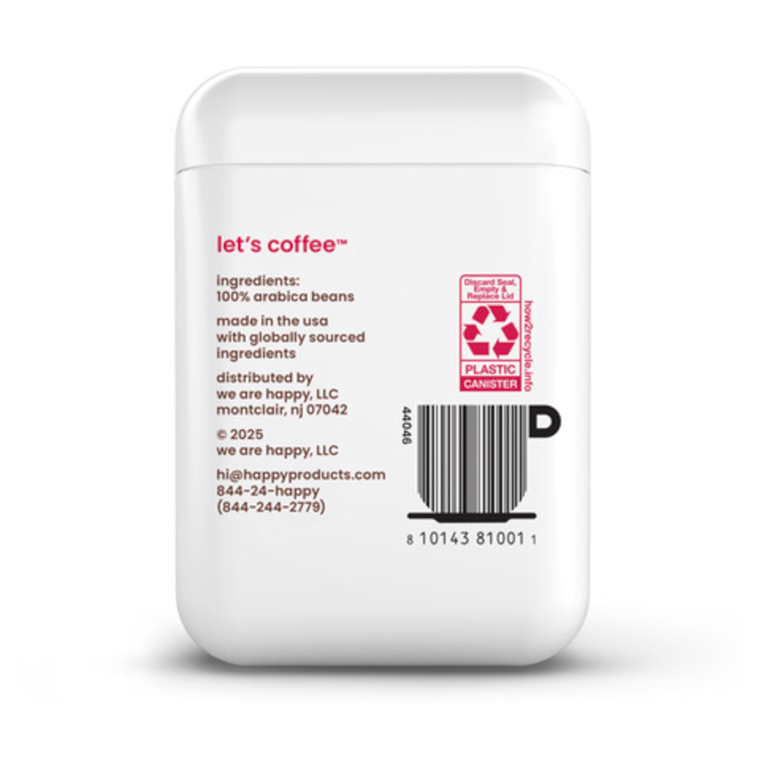 We Are Happy berries notes in a cup for a bright, fruity aroma.