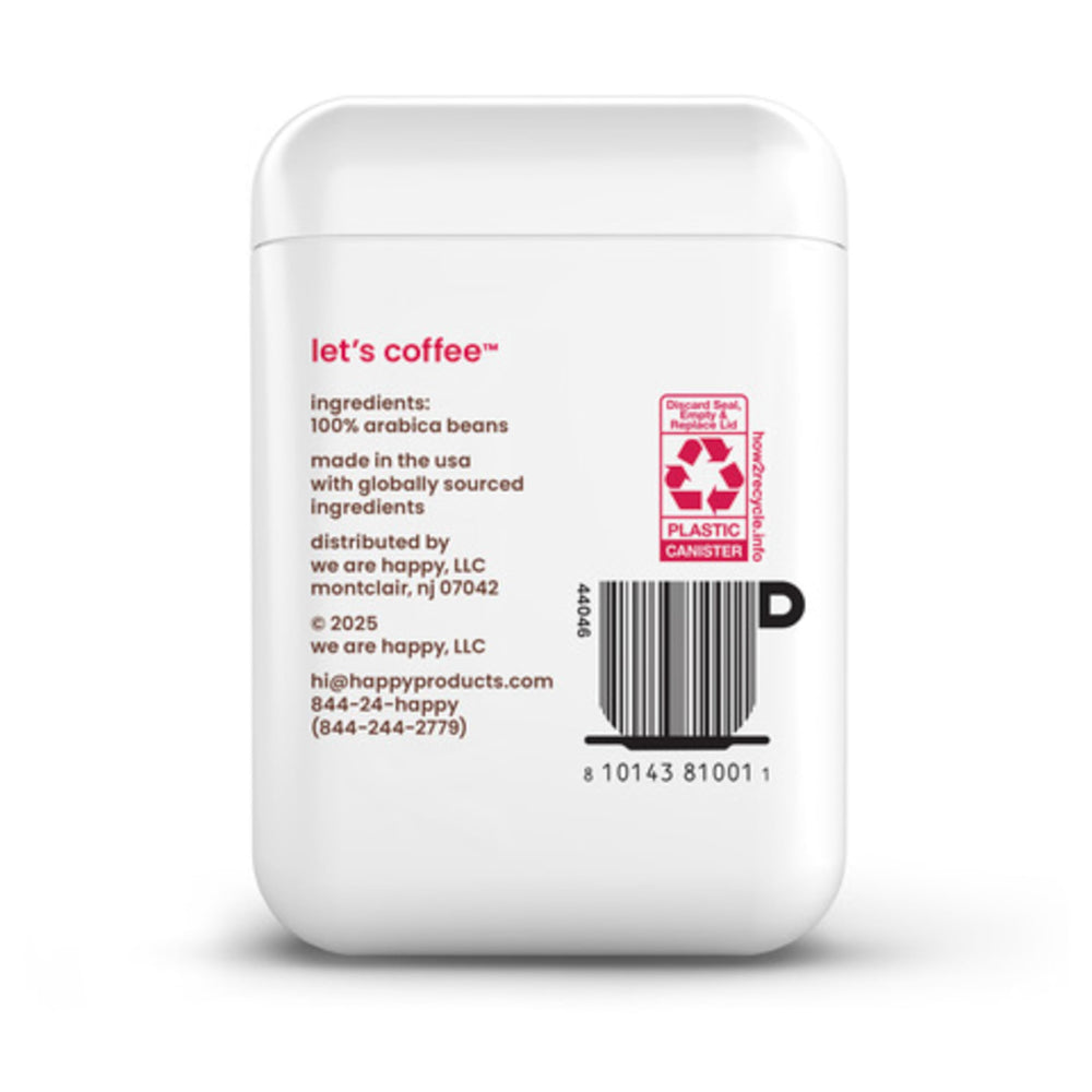We Are Happy berries notes in a cup for a bright, fruity aroma.