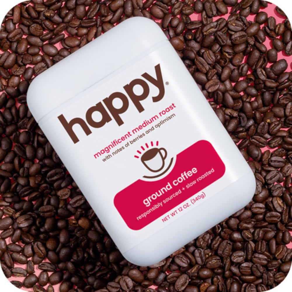 We Are Happy slow roast process for a more complex, smoother taste.