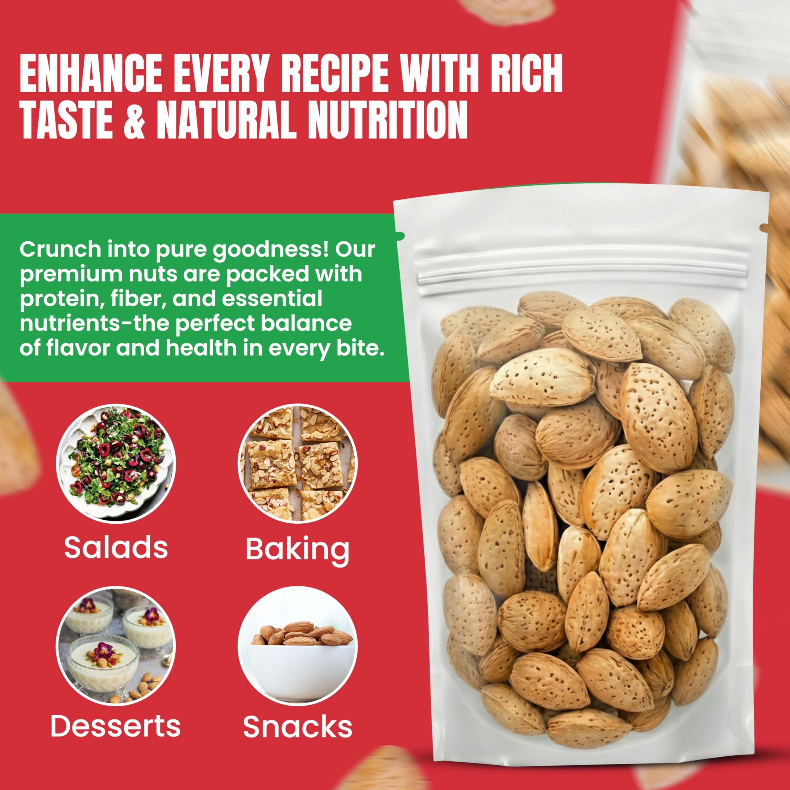 We Got Nuts almonds in-shell on a bowl, ideal for sharing and gifting.