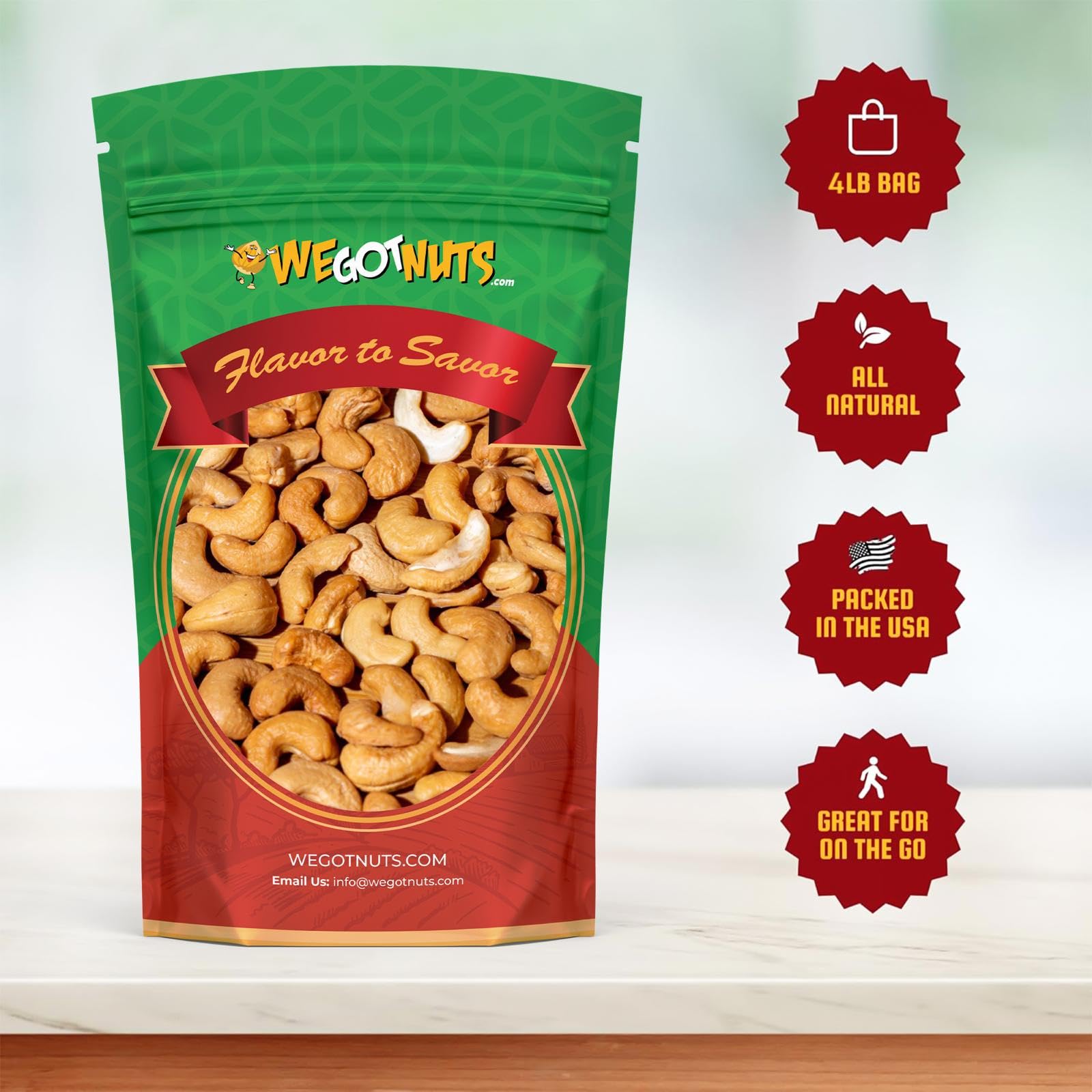 We Got Nuts cashews in a bowl ready to share