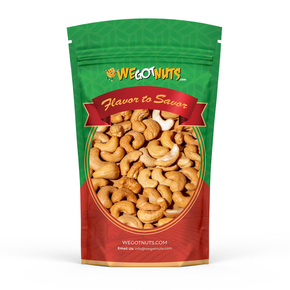 We Got Nuts dry roasted cashews in a 4 lb bag for easy snacking