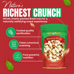 We Got Nuts kosher certified Brazil nuts with no preservatives.