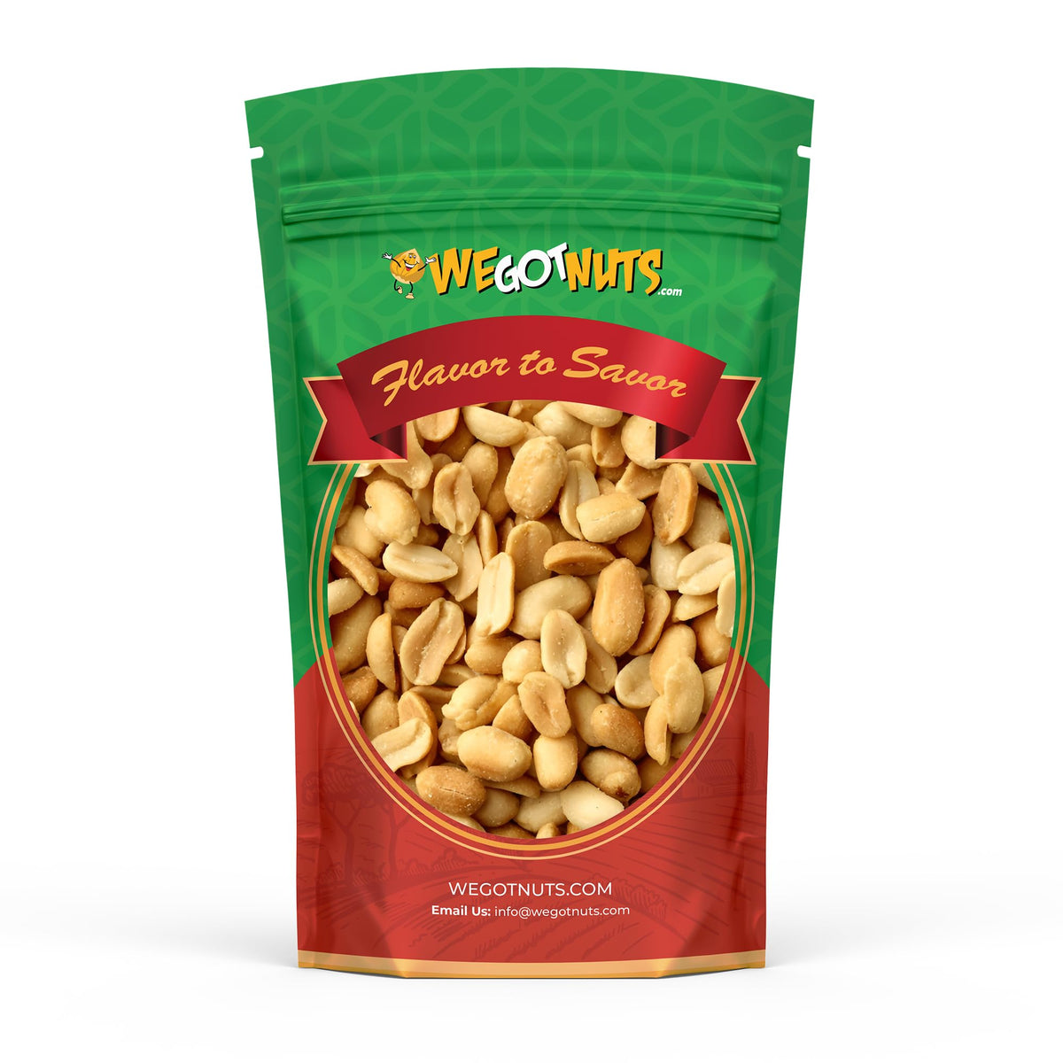 We Got Nuts peanuts dry roasted and blanched in a 5lb bulk bag for snacking