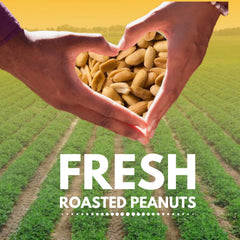 We Got Nuts peanuts dry roasted into a bowl, perfect for snack prep or dessert topping