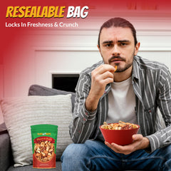 We Got Nuts opened bag spill shows rich variety and crunchy texture of the mix