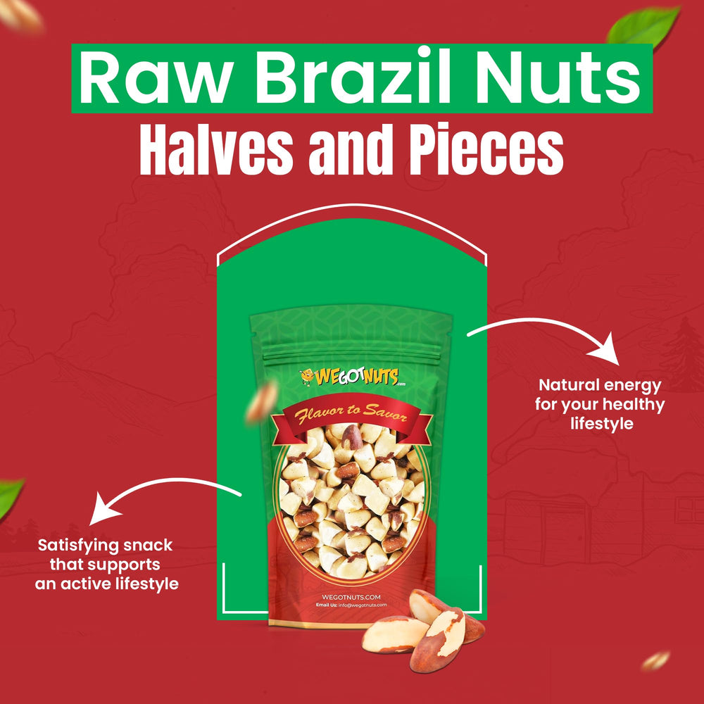We Got Nuts resealable bag preserves freshness and crunch.