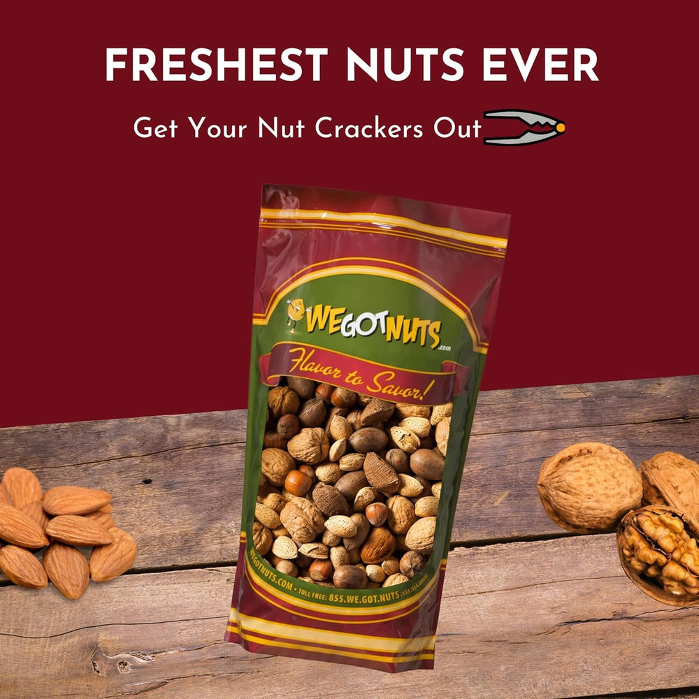 We Got Nuts snack-ready in-shell mix—perfect for quick bites anytime.