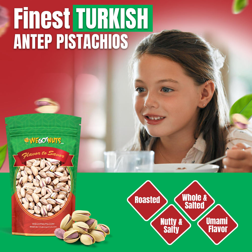 We Got Nuts Turkish Antep Pistachios, bulk option for gatherings