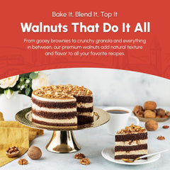 We Got Nuts unsalted walnuts suited for light baking.