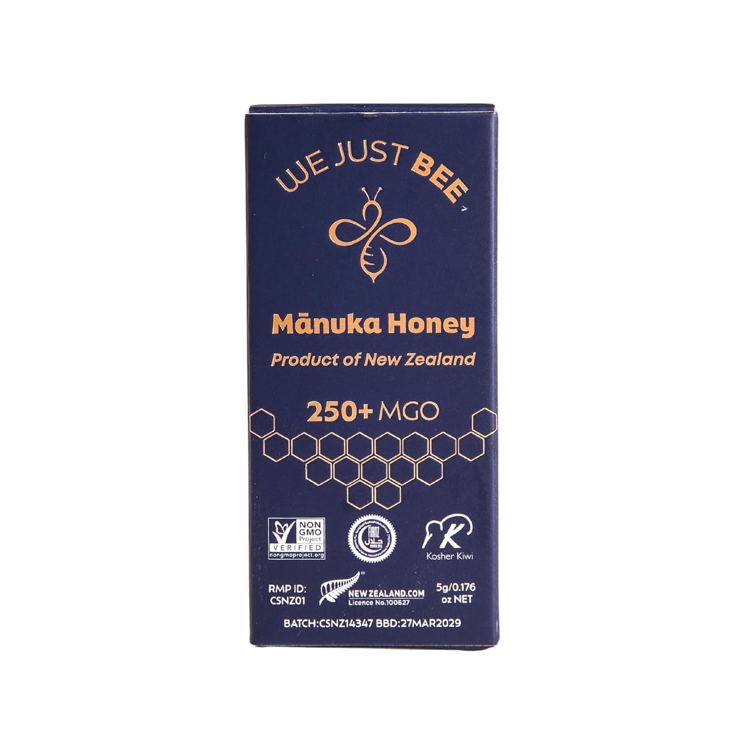 We Just Bee Manuka Snap Pack opened for on-the-go honey boost