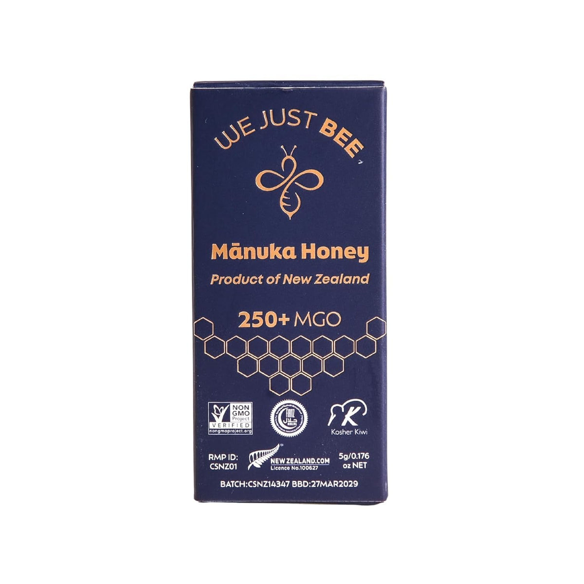 We Just Bee Manuka Snap Pack opened for on-the-go honey boost