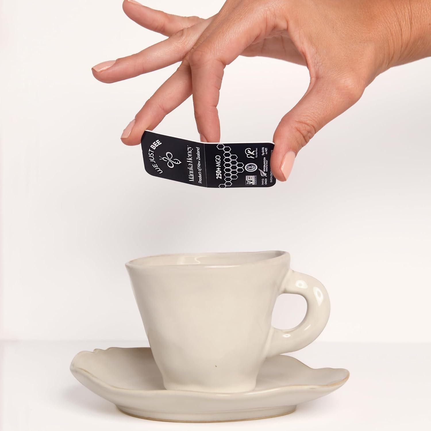 We Just Bee Manuka Snap Pack travel-friendly packaging in a bag