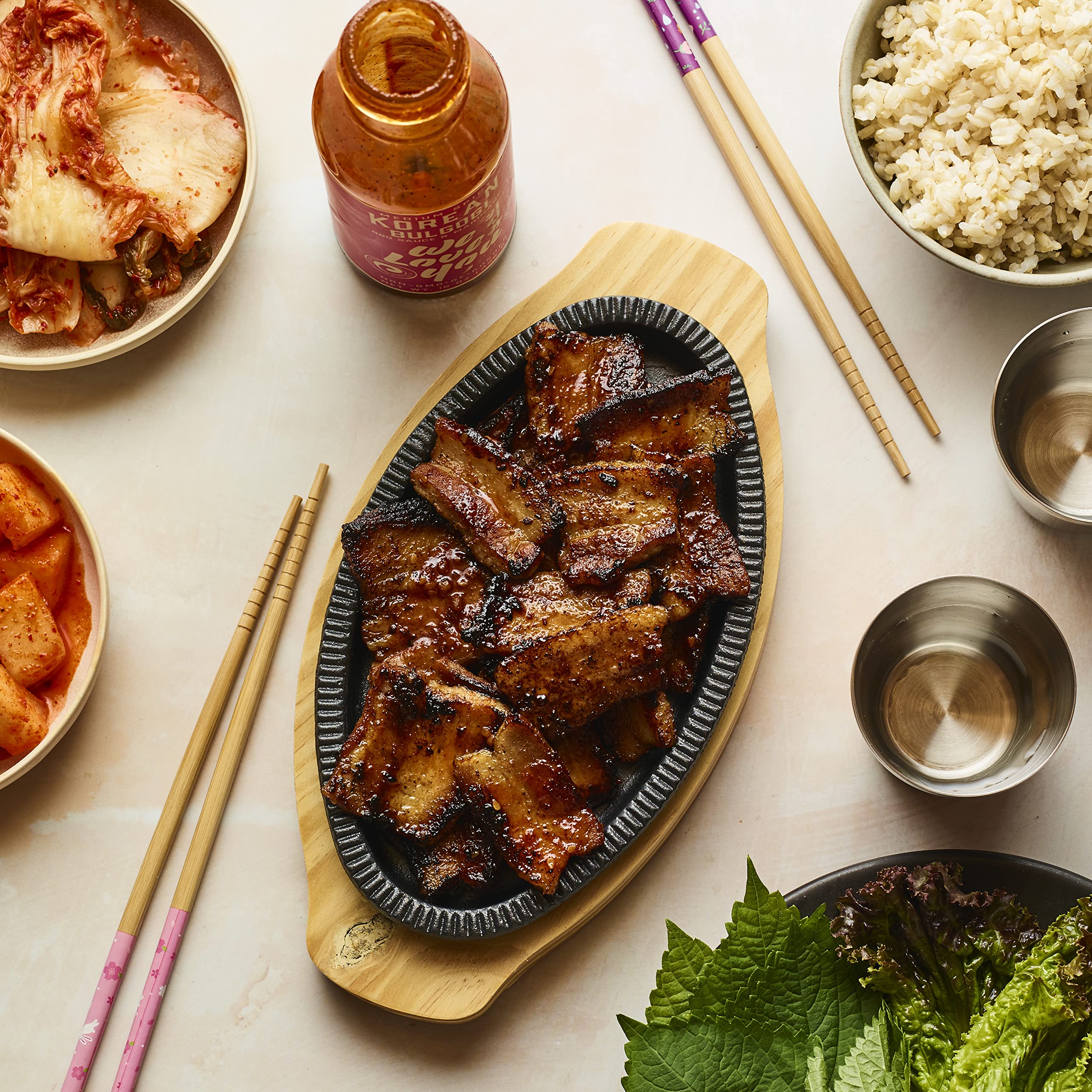 We Rub You Bulgogi sauce pork ribs glaze delivers glossy, savory coating for barbecues