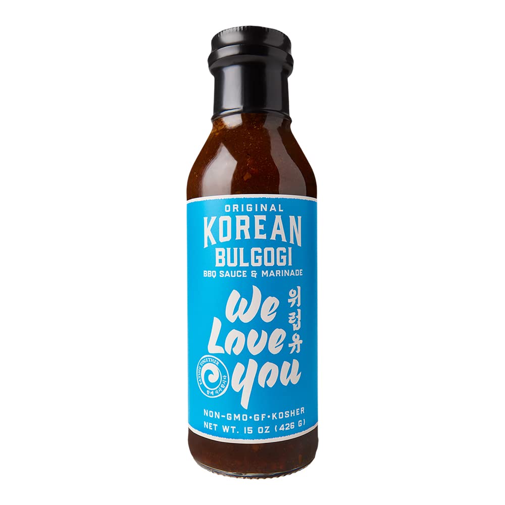 We Rub You Bulgogi BBQ sauce pour highlights savory umami for quick marinades and glazes.
