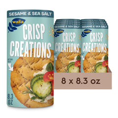 Wasa Sesame and Sea Salt Crisp Creations pack 8.3 oz for snacking