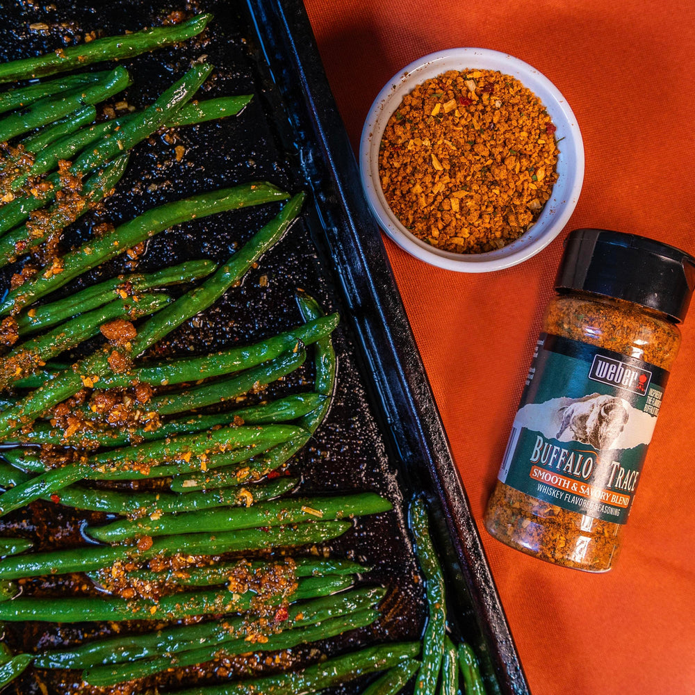 Weber Buffalo Trace seasoning adds depth to a grilled chicken plate