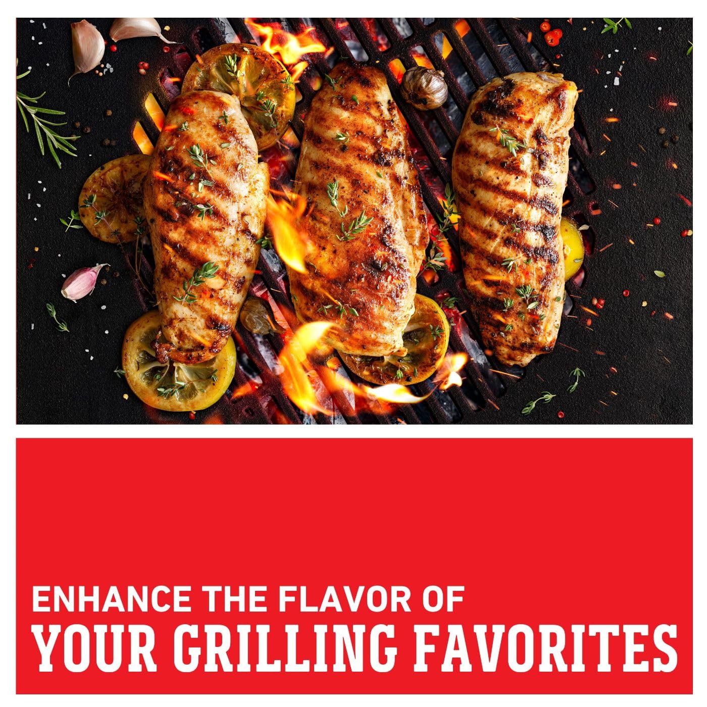 Family dinner with Weber seasoning adds aromatic herb notes.