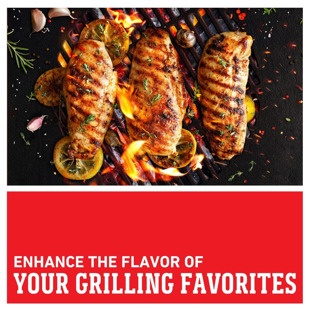 Family dinner with Weber seasoning adds aromatic herb notes.