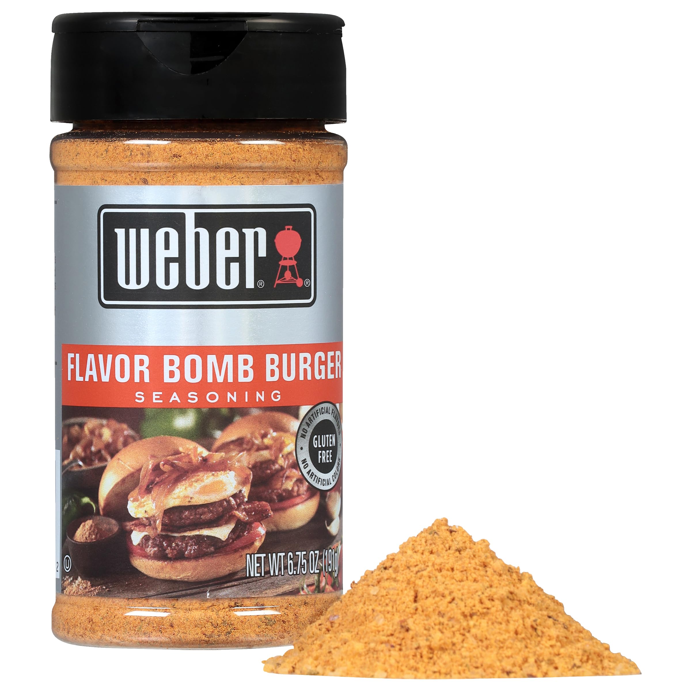 Weber Flavor Bomb seasoning on grill with sizzling vegetables for vibrant meals.