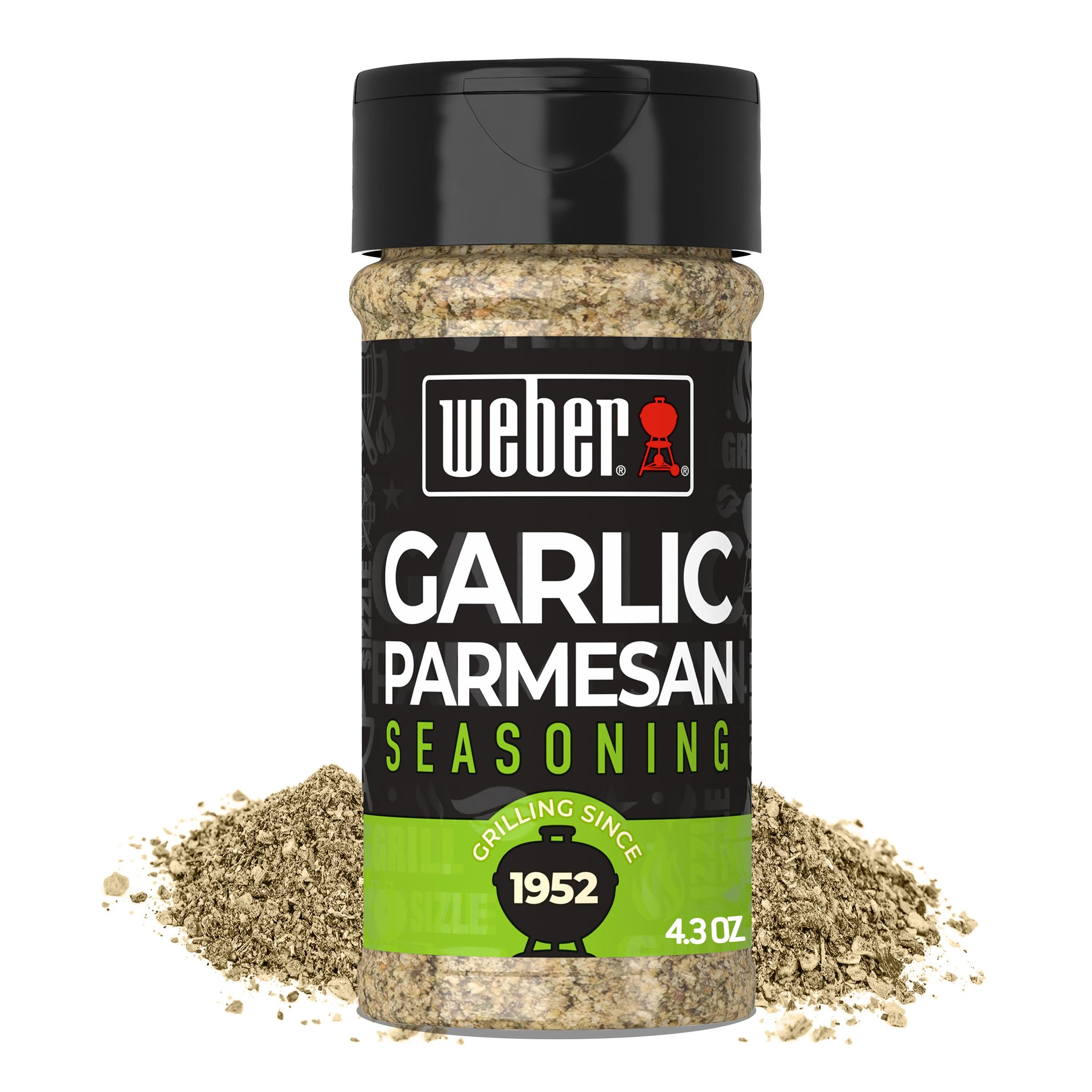 Weber Garlic Parmesan Seasoning on grilled steak adds savory crust