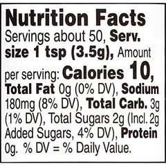 Weber Honey Garlic Rub label-closeup highlighting gluten-free and kosher details